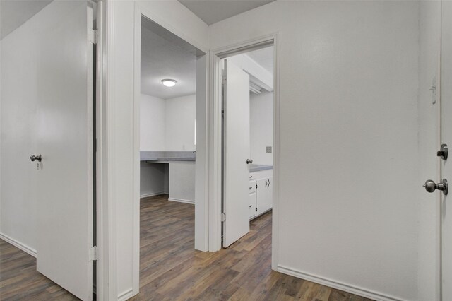 206 Verna St, Jasper, TX 75951 - hallway with wood finished floors and baseboards