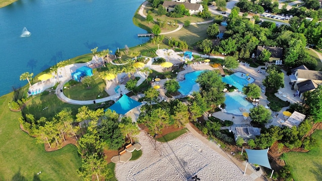 1935 Creekwood Cv, Missouri City, TX 77459 - aerial view of property's location featuring a large body of water