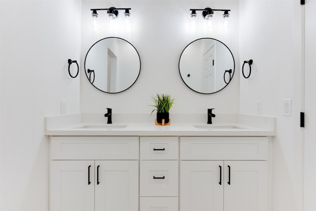 2514 Haverhill Dr, Houston, TX 77008 - bathroom featuring double vanity