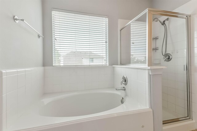 2212 Highland Crossing Dr, Conroe, TX 77304 - full bathroom with a stall shower and a bath