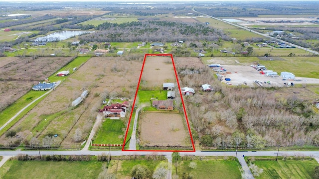 9731 Hadden Rd, Baytown, TX 77521 - view of rural area with property parcel outlined