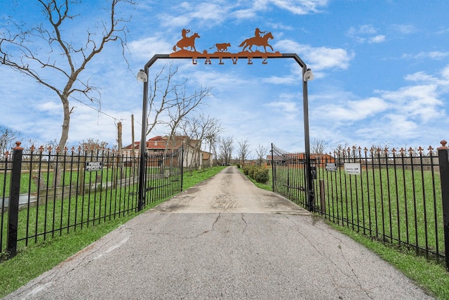 9731 Hadden Rd, Baytown, TX 77521 - view of asphalt driveway with a gated entry and a gate