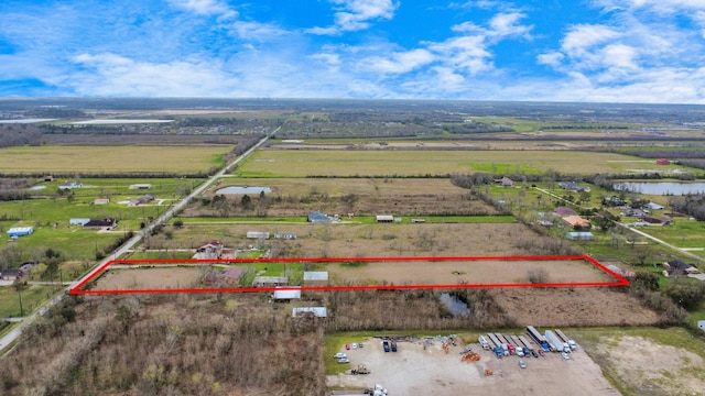 9731 Hadden Rd, Baytown, TX 77521 - aerial view of sparsely populated area featuring property parcel outlined