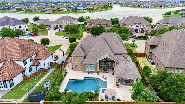 10210 Grape Creek Grove Ln, Cypress, TX 77433 - aerial perspective of suburban area with a pool