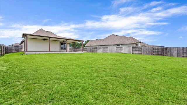 160 Colbys Way, Montgomery, TX 77356 - view of yard with a patio and ceiling fan
