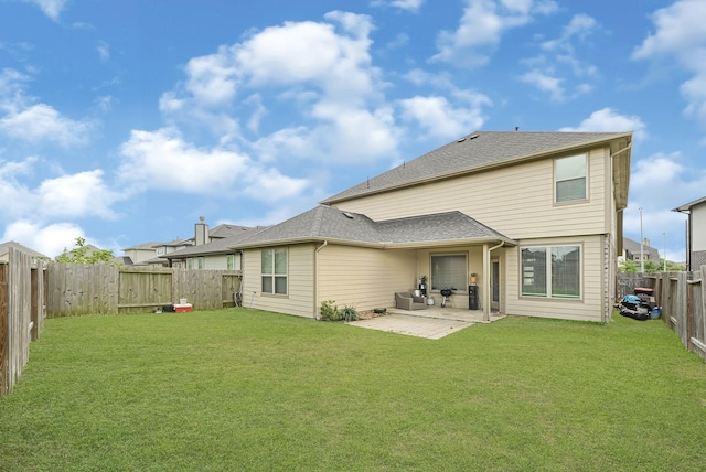 back of property featuring a patio