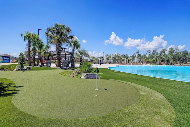 12206 English Mist Dr, Houston, TX 77044 - community pool with a putting area