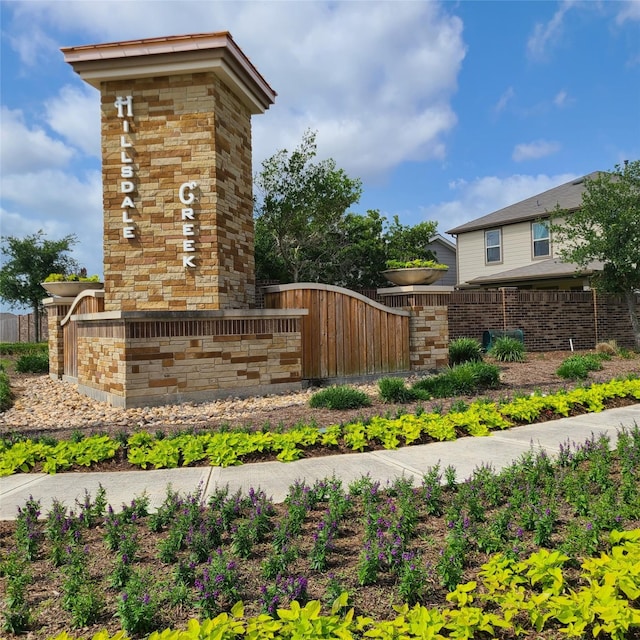 6831 Beck Canyon Dr, Houston, TX 77084 - community sign featuring a gate