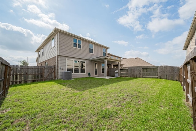 6831 Beck Canyon Dr, Houston, TX 77084 - rear view of house featuring a patio area and cooling unit