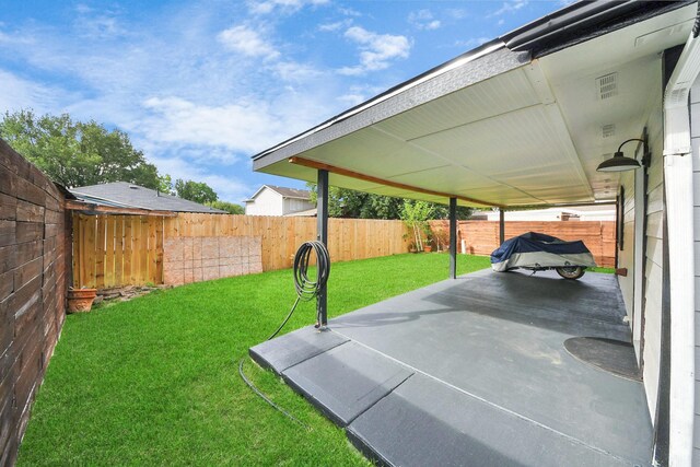 2323 Chalet Rd, Houston, TX 77038 - view of yard featuring a patio area