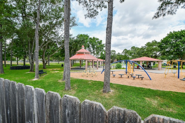 1307 Remington Crest Dr, Houston, TX 77094 - community playground featuring a gazebo and a lawn