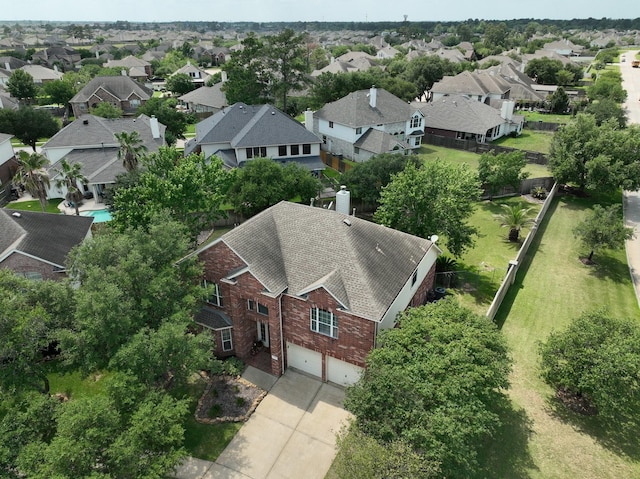 12002 Iris Canyon Dr, Tomball, TX 77377 - aerial perspective of suburban area