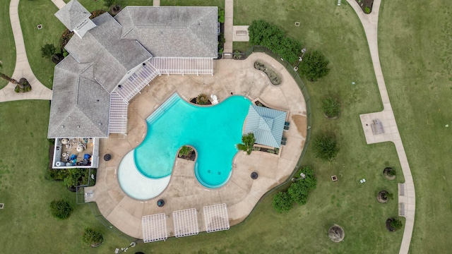 3121 Freeboard Dr, Texas City, TX 77510 - drone / aerial view of a pool