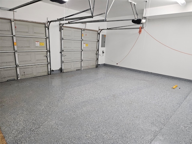 3818 Hazard St, Houston, TX 77098 - garage with a garage door opener and electric panel