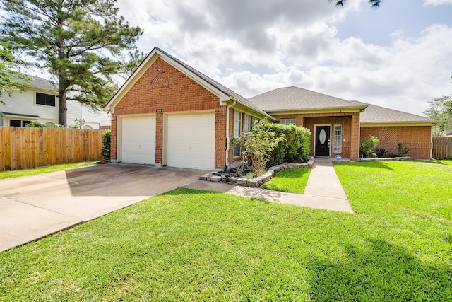 3610 Banks Run Ln, Katy, TX 77449 - view of front facade featuring an attached garage, brick siding, and driveway