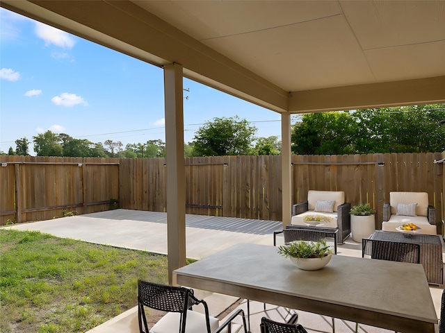 2715 Marguerite St, Bay City, TX 77414 - view of patio featuring a fenced backyard