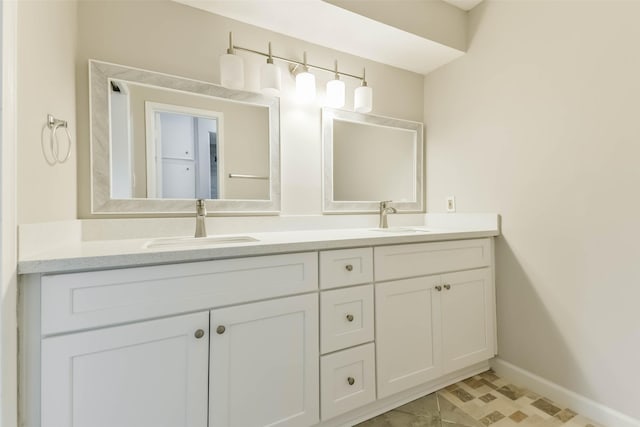 14922 Walters Rd, Houston, TX 77068 - full bathroom featuring baseboards and double vanity