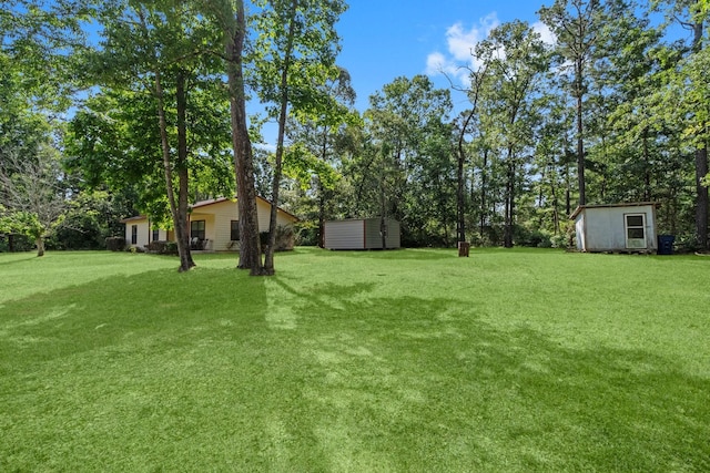 185 Rustic Way, Livingston, TX 77351 - view of grassy yard with view of scattered trees