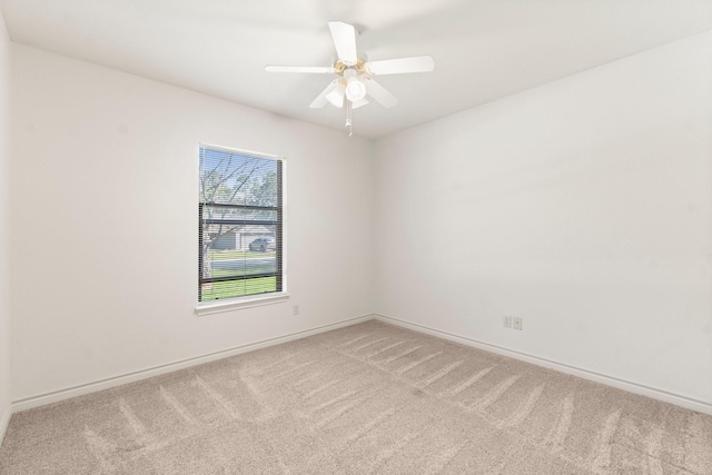 185 Rustic Way, Livingston, TX 77351 - spare room with carpet flooring, baseboards, and ceiling fan
