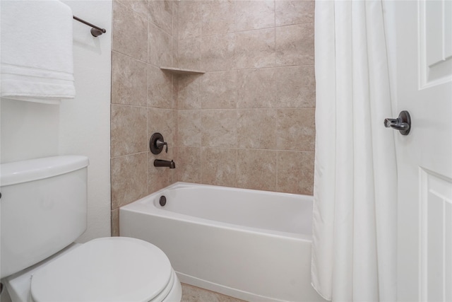 18011 Stari Most Ln, Houston, TX 77044 - full bathroom featuring toilet and shower / bath combo with shower curtain