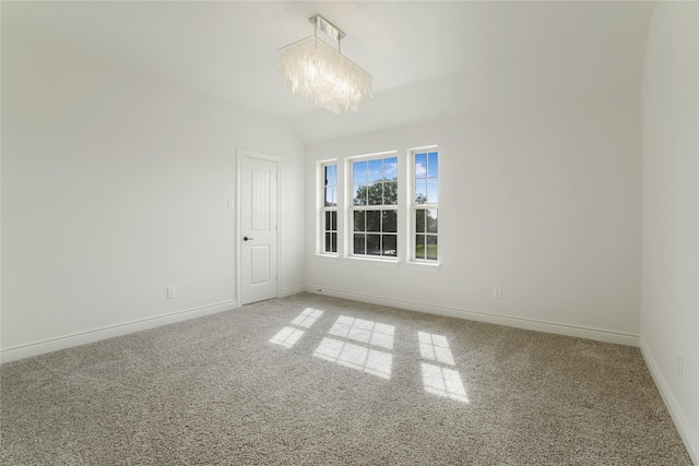 18011 Stari Most Ln, Houston, TX 77044 - carpeted spare room featuring a chandelier and baseboards