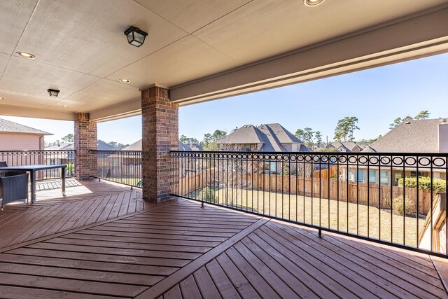 18011 Stari Most Ln, Houston, TX 77044 - deck featuring a residential view