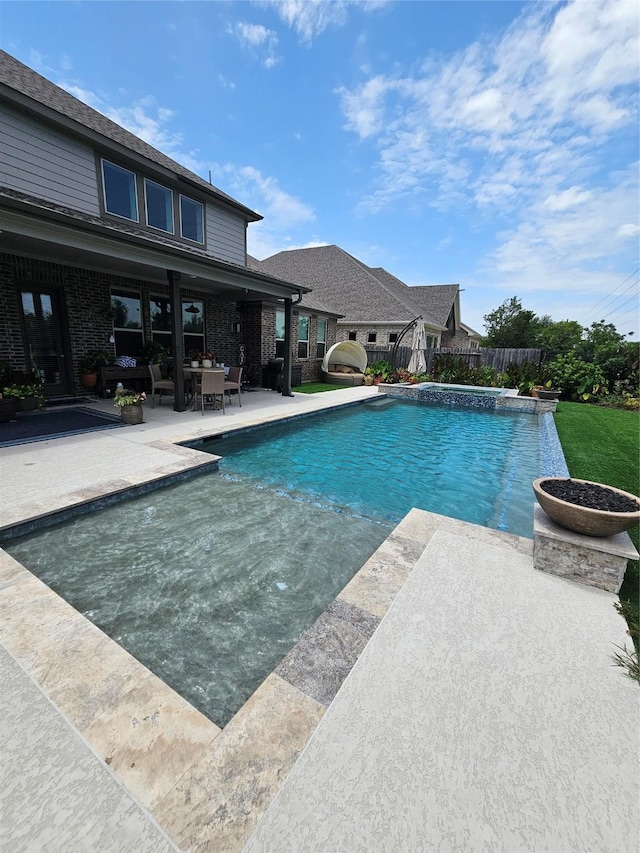 1013 Goose Creek St, Webster, TX 77598 - view of pool featuring a patio area