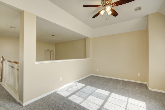 10900 Spruce Dr N, La Porte, TX 77571 - unfurnished room with carpet, ceiling fan, and baseboards