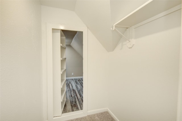 10900 Spruce Dr N, La Porte, TX 77571 - spacious closet featuring carpet and lofted ceiling