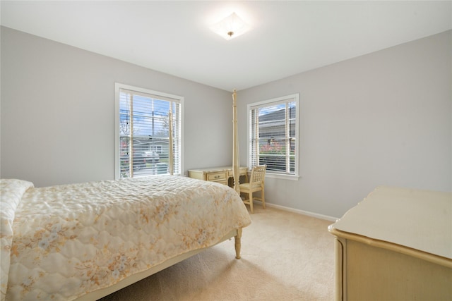 5402 Tallow Ln, Houston, TX 77021 - bedroom featuring multiple windows, light colored carpet, and baseboards