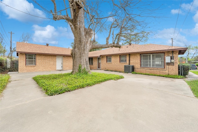 5402 Tallow Ln, Houston, TX 77021 - single story home with brick siding, central AC unit, fence, and a gate