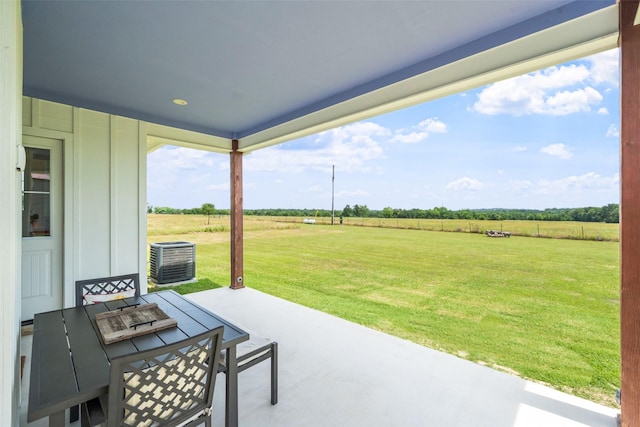 3785 County Road 405, Anderson, TX 77830 - view of patio featuring a view of rural / pastoral area and cooling unit