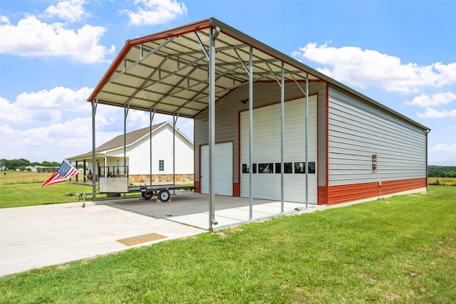 3785 County Road 405, Anderson, TX 77830 - view of parking featuring a detached garage
