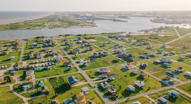 1019 Treaty Dr, Surfside Beach, TX 77541 - aerial view of property and surrounding area featuring a nearby body of water