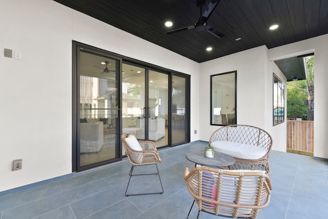 5115 Maple St, Houston, TX 77401 - view of patio featuring a ceiling fan