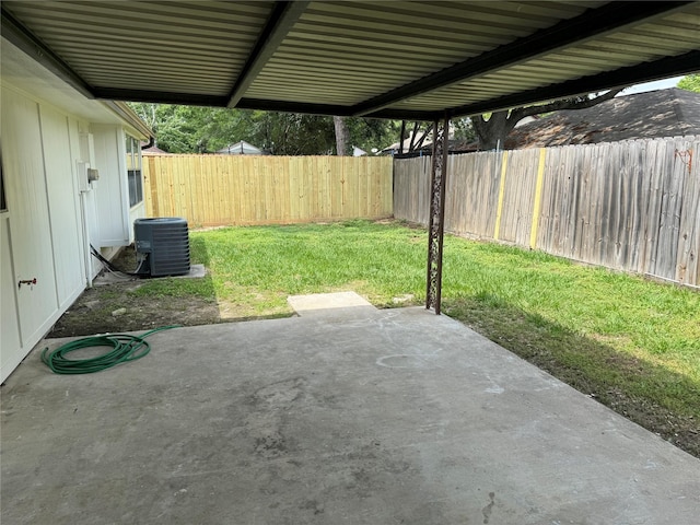 19710 Auburn Park Ln, Spring, TX 77379 - view of patio / terrace with cooling unit and a carport