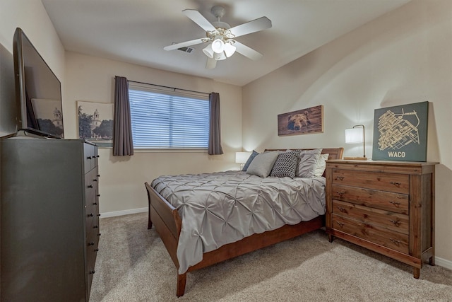 11872 Seashell Cir, Montgomery, TX 77356 - bedroom featuring carpet flooring, baseboards, and ceiling fan