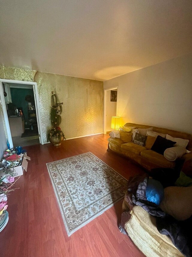 2923 Ellington St, Houston, TX 77088 - living room featuring wood finished floors