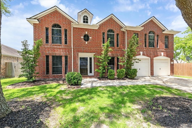 3413 Somerset Ln, Deer Park, TX 77536 - colonial inspired home featuring brick siding, driveway, and a garage