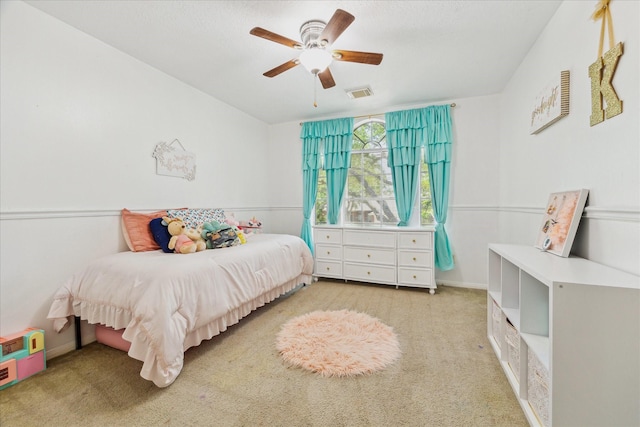 3413 Somerset Ln, Deer Park, TX 77536 - carpeted bedroom with ceiling fan
