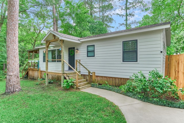 view of front of property