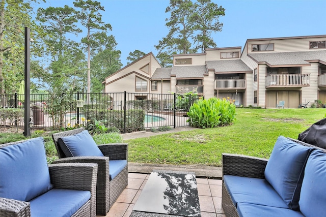12900 Walden Rd Unit 715G, Montgomery, TX 77356 - view of patio featuring an outdoor living space