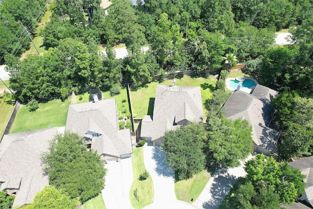 aerial view of residential area