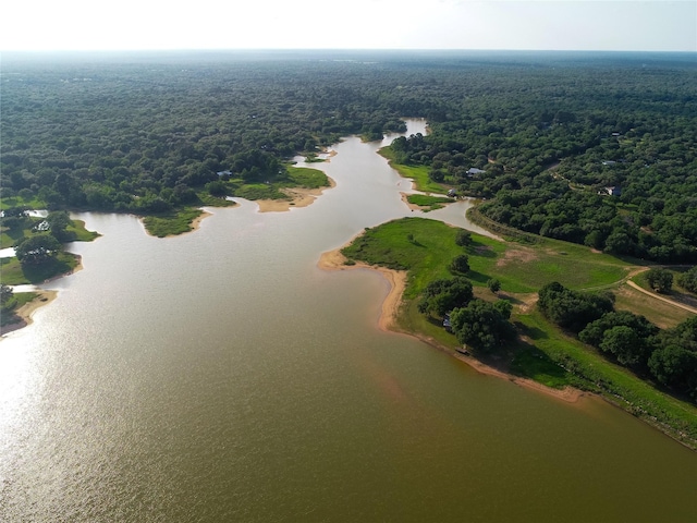 302 Bluebonnet Rd, Sheridan, TX 78950 - aerial overview of property's location featuring a forest and a nearby body of water