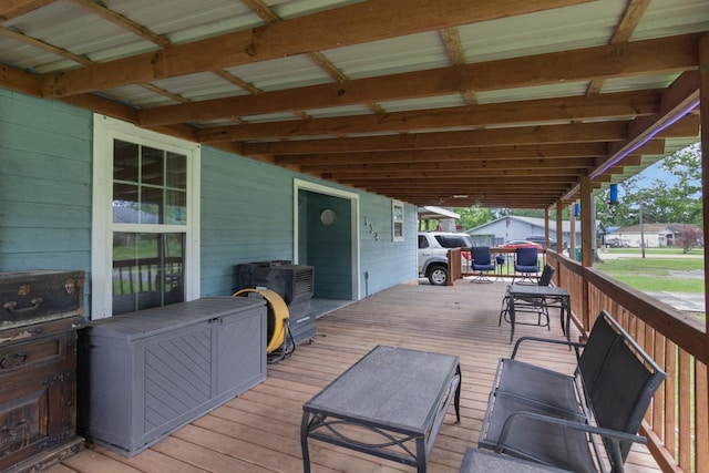 134 Magnolia Point Dr, Houston, TX 77336 - view of wooden terrace