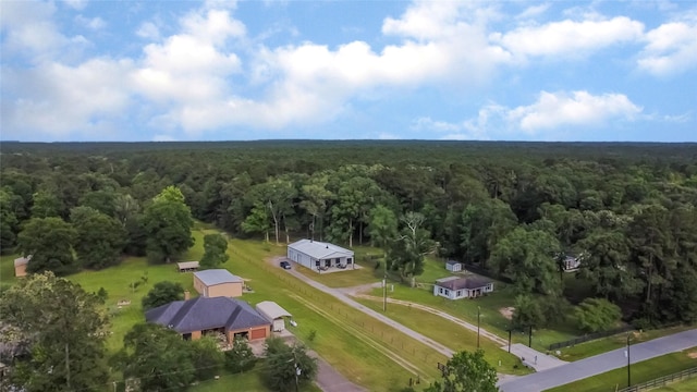 79 E Pine Dr, Huffman, TX 77336 - aerial overview of property's location featuring a heavily wooded area