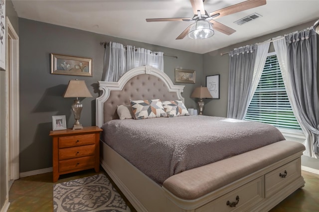 79 E Pine Dr, Huffman, TX 77336 - bedroom featuring baseboards and ceiling fan