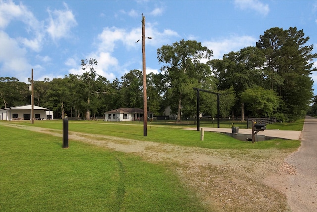 79 E Pine Dr, Huffman, TX 77336 - surrounding community featuring a lawn and view of wooded area