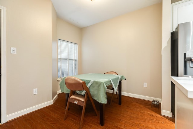 458 Mariners Dr, Kemah, TX 77565 - dining space featuring wood finished floors and baseboards