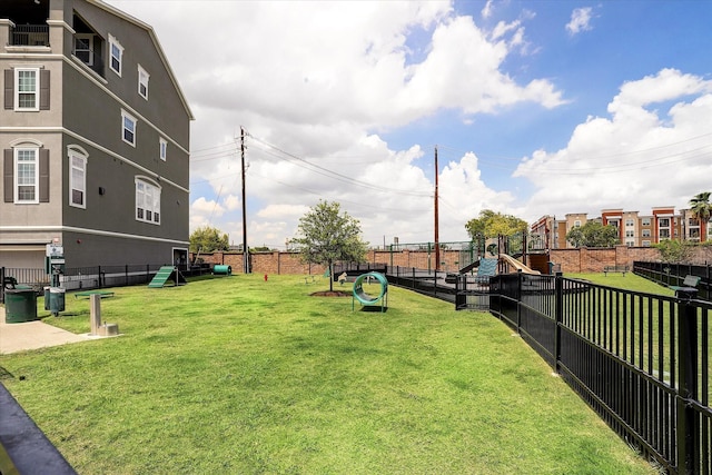 3124 Somerset Levens Ln, Houston, TX 77055 - view of yard with a dog friendly area